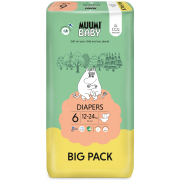 Muumi Baby pieluszki 6 eko Diapers 12-24kg 54 szt.