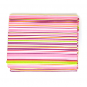 Smart – ręcznik plażowy z mikrofibry - różowy w paski 175x85cm
