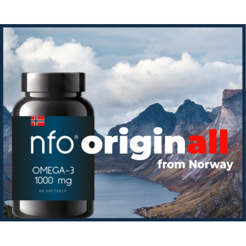 NFO - Omega-3, Suplement diety 1000 mg 60 kapsułek