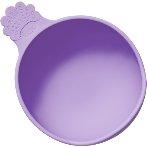 Nana's Manners miseczka silikonowa, purple