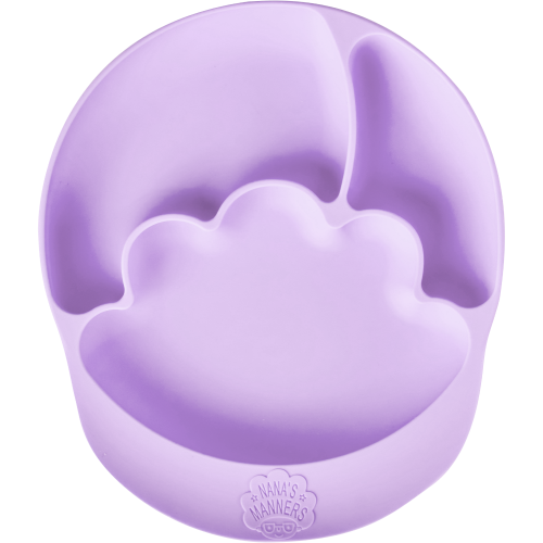 Nana's Talerz silikonowy z przyssawką - purple