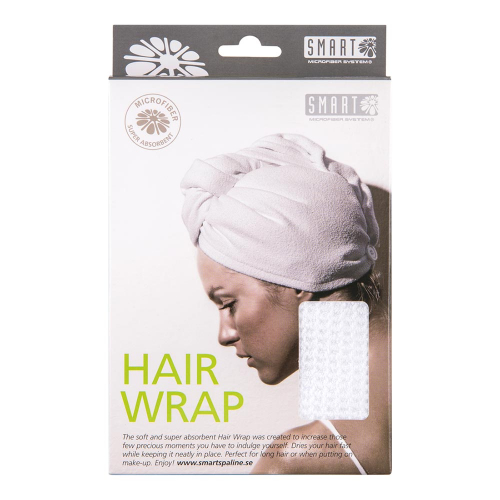 Smart – Ręcznik turban do włosów - biały